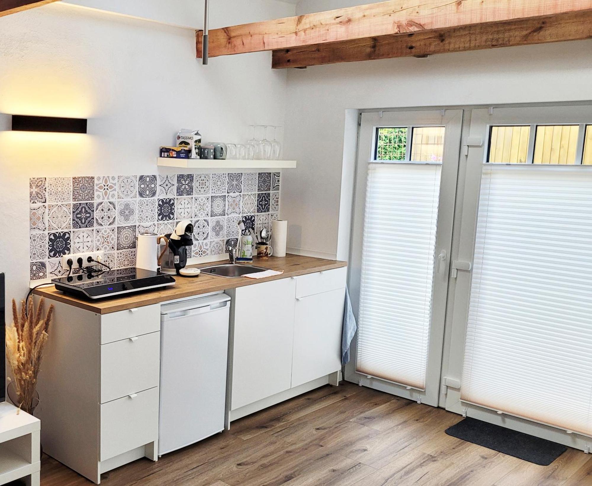 Modernes 1-Zimmer-Apartment Mit Galerie-Schlafkoje Im Skandinavischen Stil Ostenfeld  Buitenkant foto