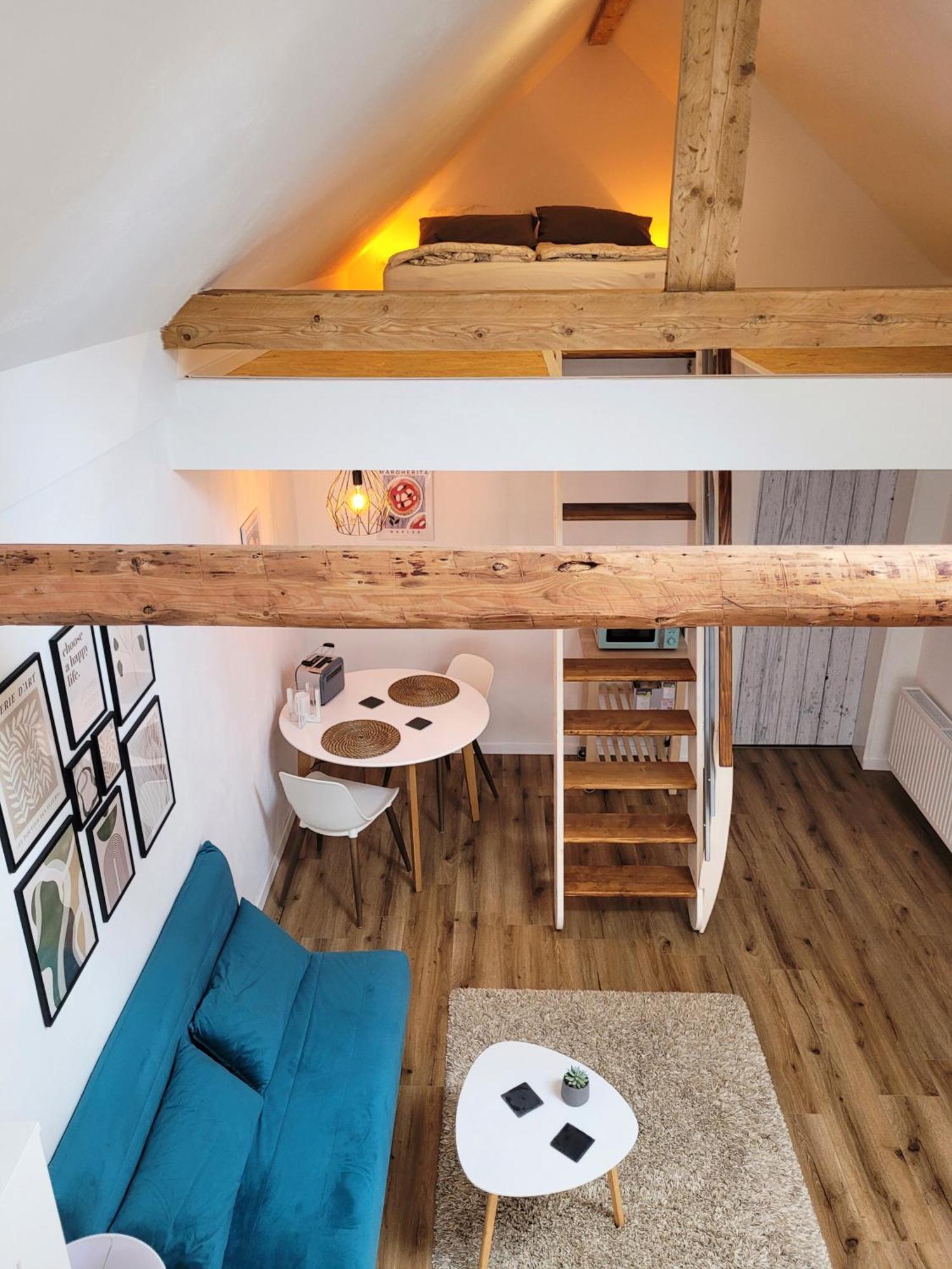 Modernes 1-Zimmer-Apartment Mit Galerie-Schlafkoje Im Skandinavischen Stil Ostenfeld  Buitenkant foto