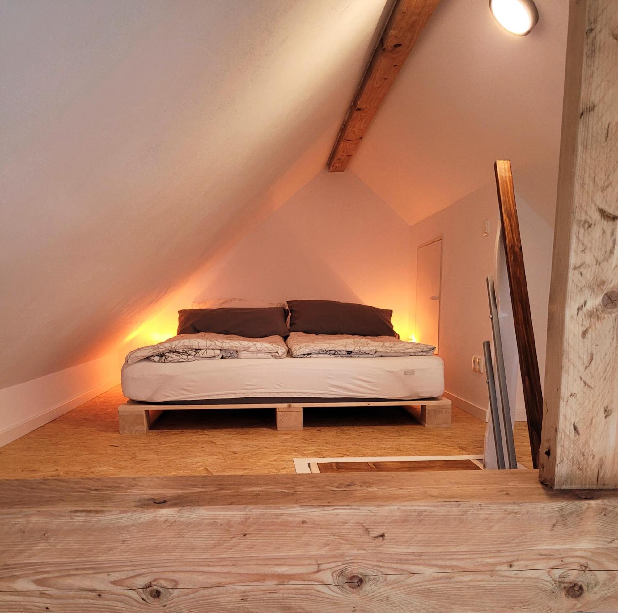 Modernes 1-Zimmer-Apartment Mit Galerie-Schlafkoje Im Skandinavischen Stil Ostenfeld  Buitenkant foto